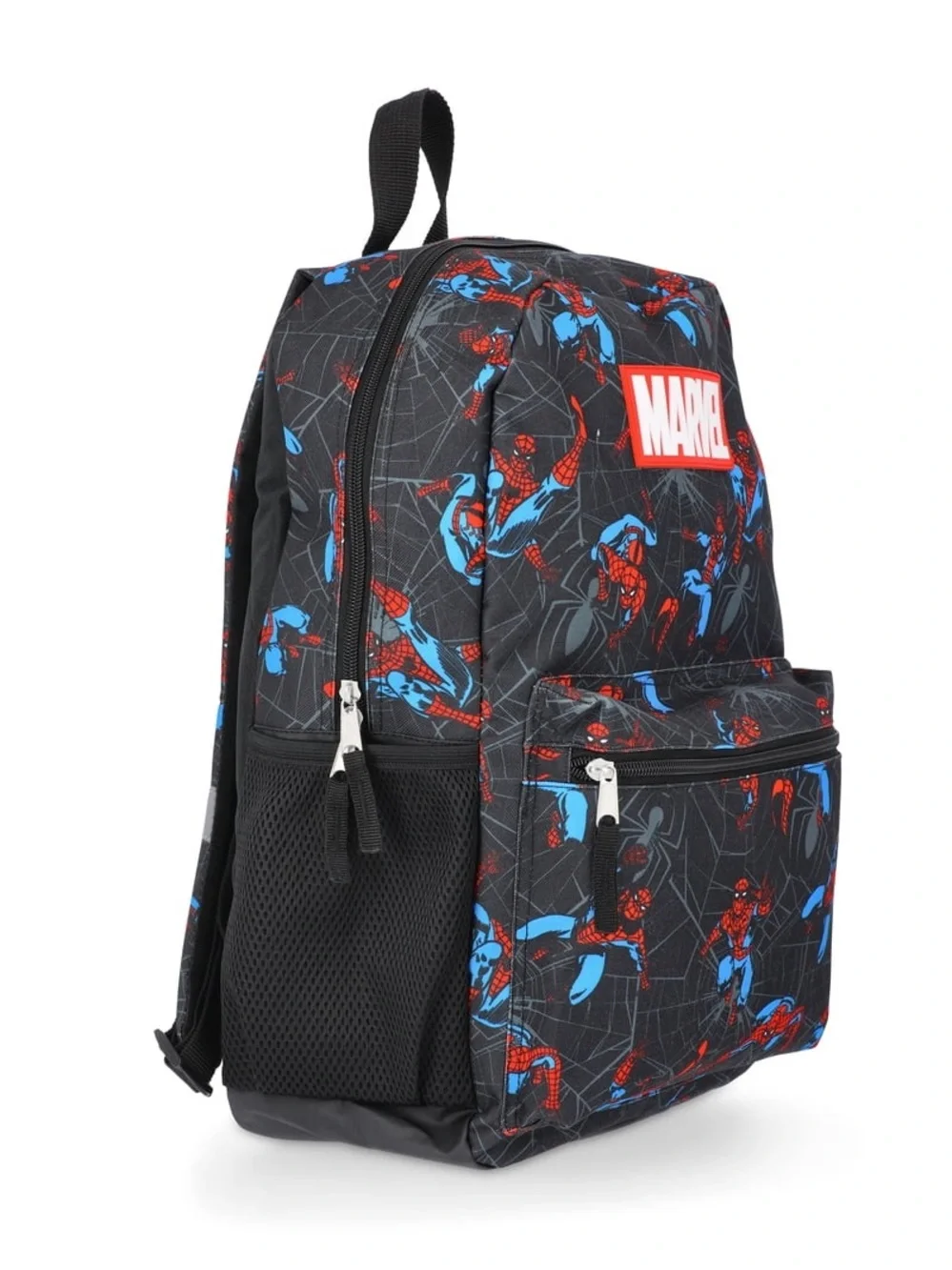 Marvel Black, Red & Blue Spider-Man Graphic Backpack for Boys W
